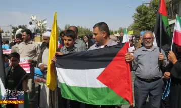 خروش کهگیلویهوبویراحمدیها در حمایت از فلسطین