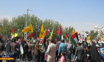 خروش کهگیلویهوبویراحمدیها در حمایت از فلسطین