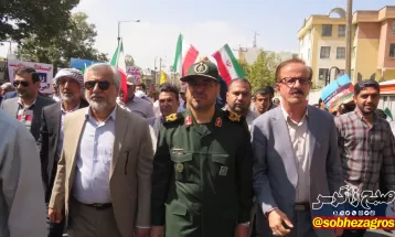 خروش کهگیلویهوبویراحمدیها در حمایت از فلسطین