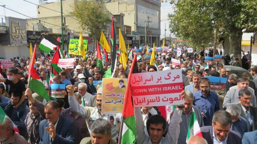 خروش کهگیلویه‌وبویراحمدی‌ها در حمایت از فلسطین