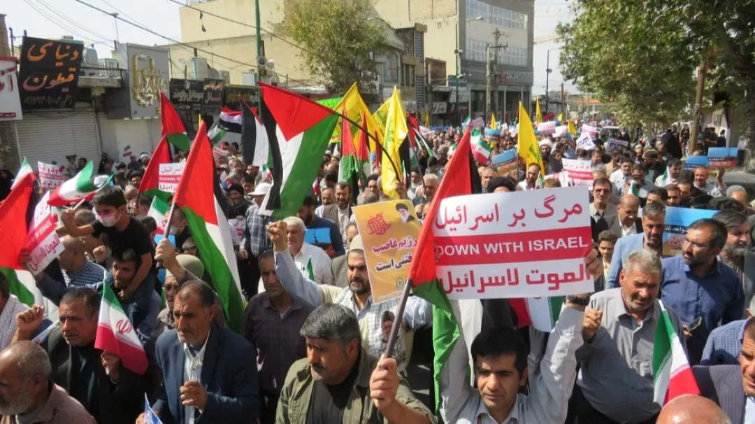 خروش کهگیلویه‌وبویراحمدی‌ها در حمایت از فلسطین