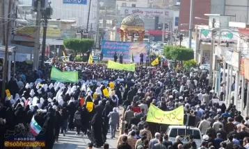حضور پرشور گچسارانیها در راهپیمایی حمایت از غزه