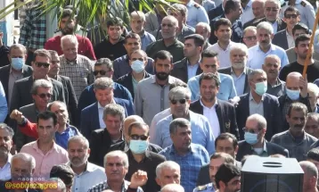 حضور پرشور گچسارانیها در راهپیمایی حمایت از غزه
