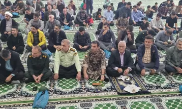 اجتماع بزرگ بسیجیان در شهر چرام