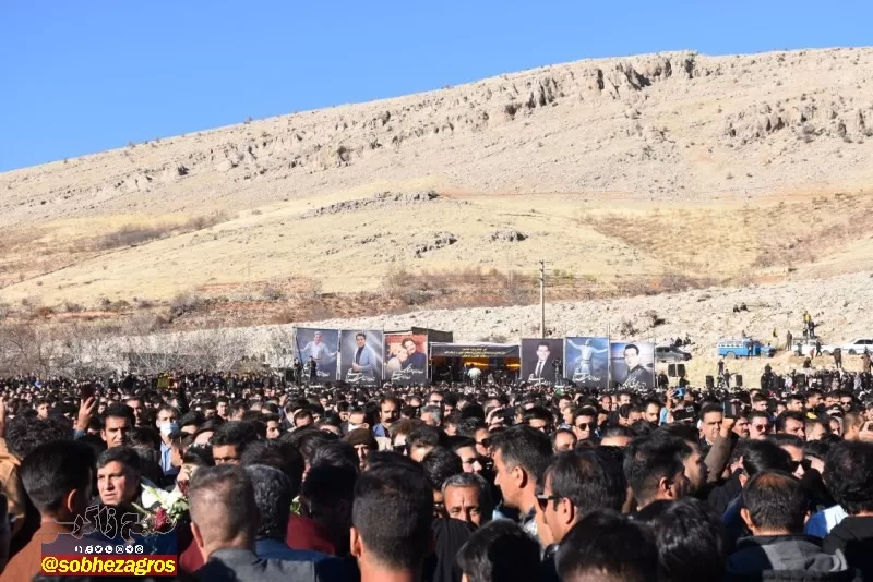 مراسم تشییع خواننده مطرح کهگیلویه و بویراحمدی