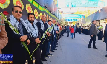 شهید گمنام در استانداری کهگیلویهوبویراحمد آرام گرفت+ تصاویر