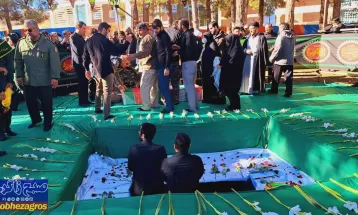 شهید گمنام در استانداری کهگیلویهوبویراحمد آرام گرفت+ تصاویر
