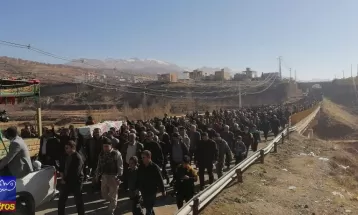 آئین حرمتاحرم با حضور دو شهیدگمنام در یاسوج
