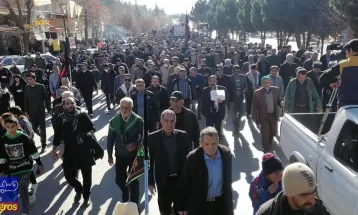 آئین حرمتاحرم با حضور دو شهیدگمنام در یاسوج