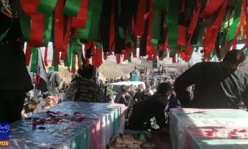 آئین حرمتاحرم با حضور دو شهیدگمنام در یاسوج