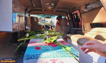 شهید گمنام در استانداری کهگیلویهوبویراحمد آرام گرفت+ تصاویر