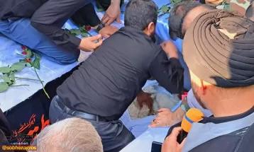 شهید گمنام در استانداری کهگیلویهوبویراحمد آرام گرفت+ تصاویر
