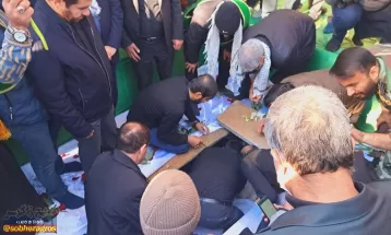 شهید گمنام در استانداری کهگیلویهوبویراحمد آرام گرفت+ تصاویر