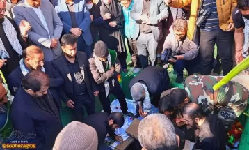شهید گمنام در استانداری کهگیلویهوبویراحمد آرام گرفت+ تصاویر