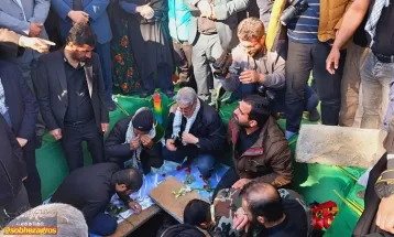 شهید گمنام در استانداری کهگیلویهوبویراحمد آرام گرفت+ تصاویر