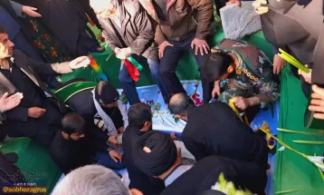 شهید گمنام در استانداری کهگیلویهوبویراحمد آرام گرفت+ تصاویر