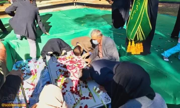 شهید گمنام در استانداری کهگیلویهوبویراحمد آرام گرفت+ تصاویر