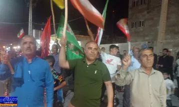 خوشحالی بهمئی‌ها درپی حملات سپاه  علیه رژیم اشغالگر