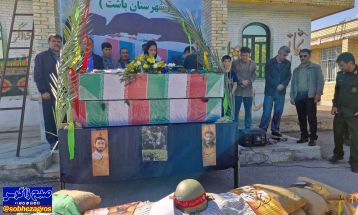 استقبال دانشآموزان باشتی از شهدای گمنام+ تصاویر