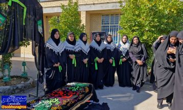 استقبال دانشآموزان باشتی از شهدای گمنام+ تصاویر