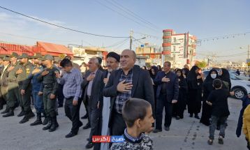 مراسم دستهروی سالروز شهادت «ام ابیها» در باشت
