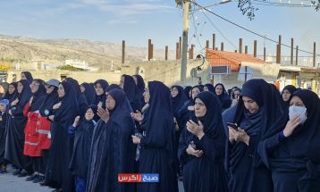 مراسم دستهروی سالروز شهادت «ام ابیها» در باشت