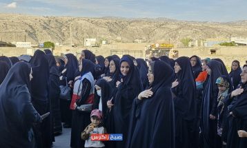 مراسم دستهروی سالروز شهادت «ام ابیها» در باشت