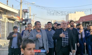 مراسم دستهروی سالروز شهادت «ام ابیها» در باشت