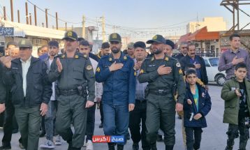 مراسم دستهروی سالروز شهادت «ام ابیها» در باشت