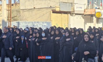مراسم دستهروی سالروز شهادت «ام ابیها» در باشت