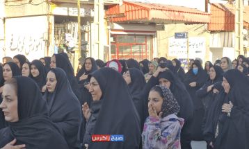 مراسم دستهروی سالروز شهادت «ام ابیها» در باشت