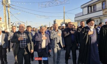 مراسم دستهروی سالروز شهادت «ام ابیها» در باشت