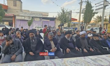 مراسم دستهروی سالروز شهادت «ام ابیها» در باشت