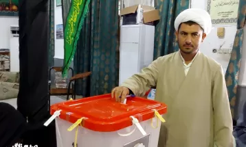 حضور حماسی مردم لنده پای صندوقهای رأی
