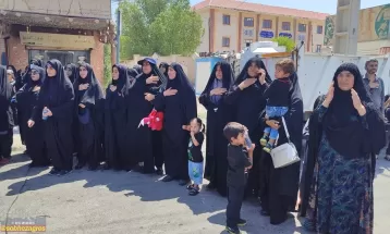 سوگواری مردم شهرستان بهمئی در روز عاشورای حسینی