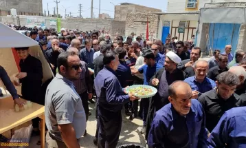 سوگواری مردم شهرستان بهمئی در روز عاشورای حسینی