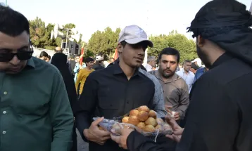 پیادهروی دلدادگان حسینی در شهر یاسوج