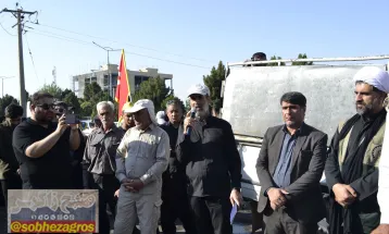 پیادهروی دلدادگان حسینی در شهر یاسوج