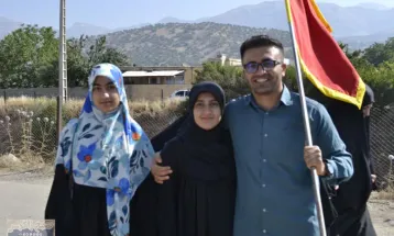 پیادهروی دلدادگان حسینی در شهر یاسوج