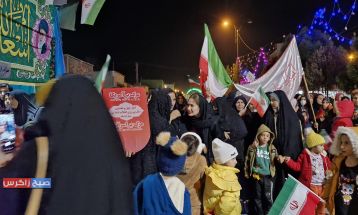 نورافشانی و بانگ اللهاکبر در باشت