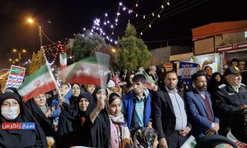 نورافشانی و بانگ اللهاکبر در باشت