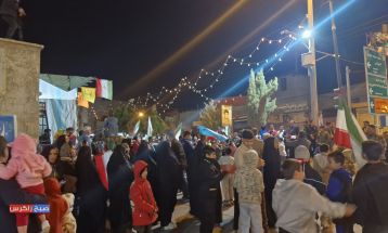 نورافشانی و بانگ اللهاکبر در باشت