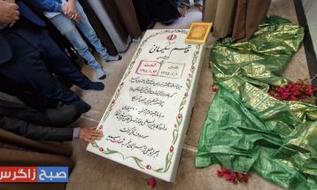 رونمایی از یادمان شهید سلیمانی در باشت