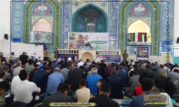 مردم لنده یکصدا آزادی قدس را فریاد زدند