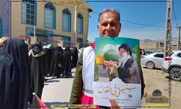 مردم لنده یکصدا آزادی قدس را فریاد زدند