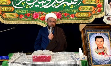 مراسم بزرگداشت شهید «شهباز پای‌بسته» در لیکک