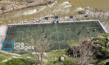 فوتبال در دل کوهستان