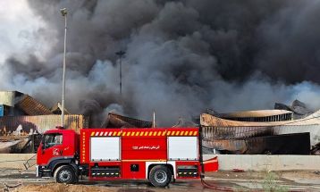 خسارات انفجار در اسکله شهید رجایی - بندرعباس