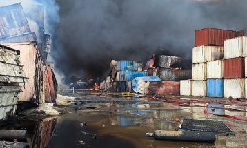 خسارات انفجار در اسکله شهید رجایی - بندرعباس