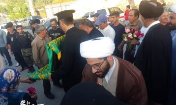 پرچم رضوی در آغوش مردمان روستای کریک دنا
